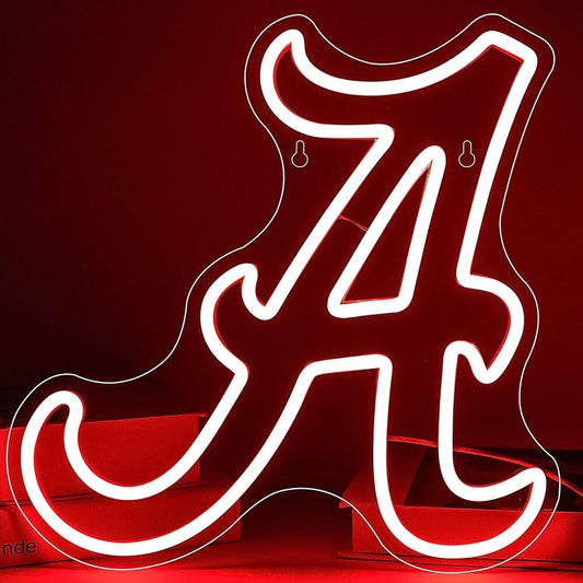 BAMA LED Neon Sign For Dorm, Mancave 13" x 13” Inch