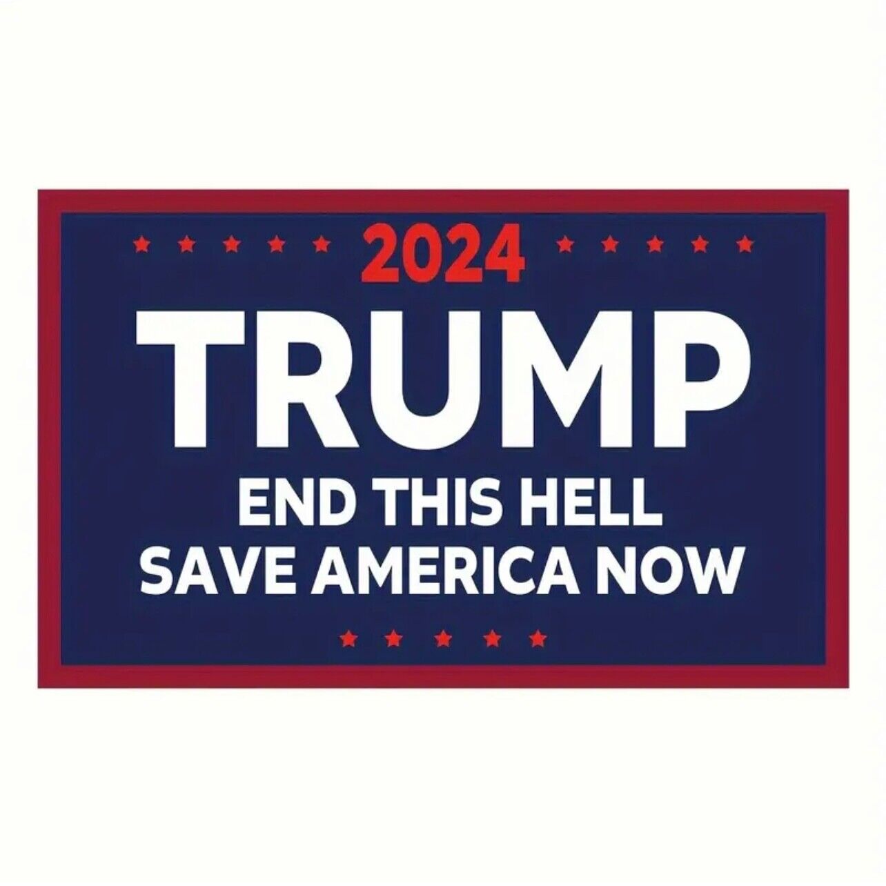 Trump 2024 Sticker for Car, Helmets, Laptop, Window, 3.03” x  5.81” inch