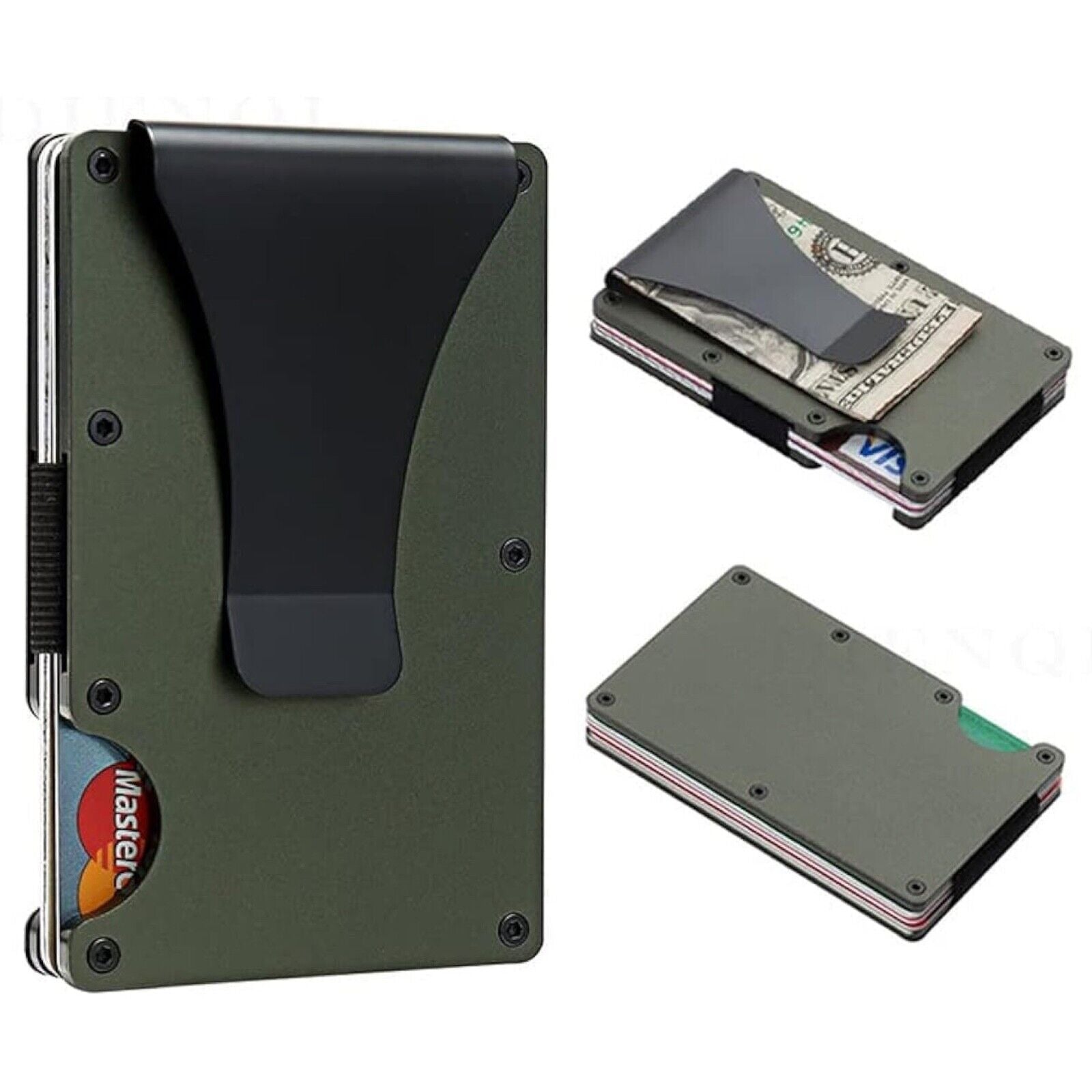 Minimalist Wallet for Men, Metal Money Clip Wallet