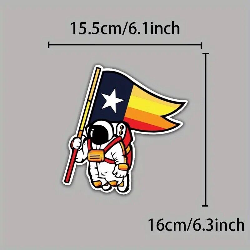 Houston Astros Spaceman Sticker Vinyl Decal - for Car Truck SUV Van Window
