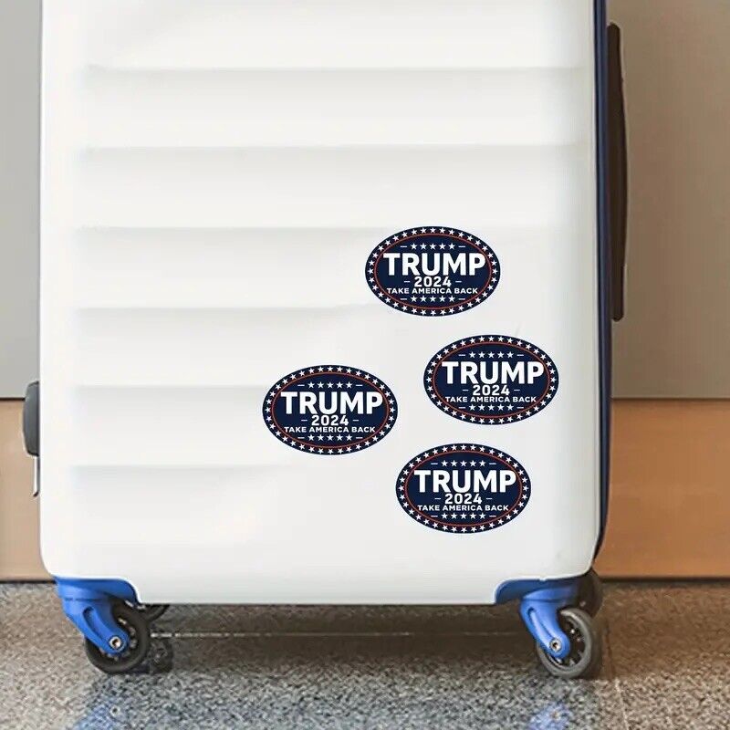 Trump 2024 Sticker, 10Pcs for Car, Motorcycles, Helmets, Laptop, Window, 2x3 in