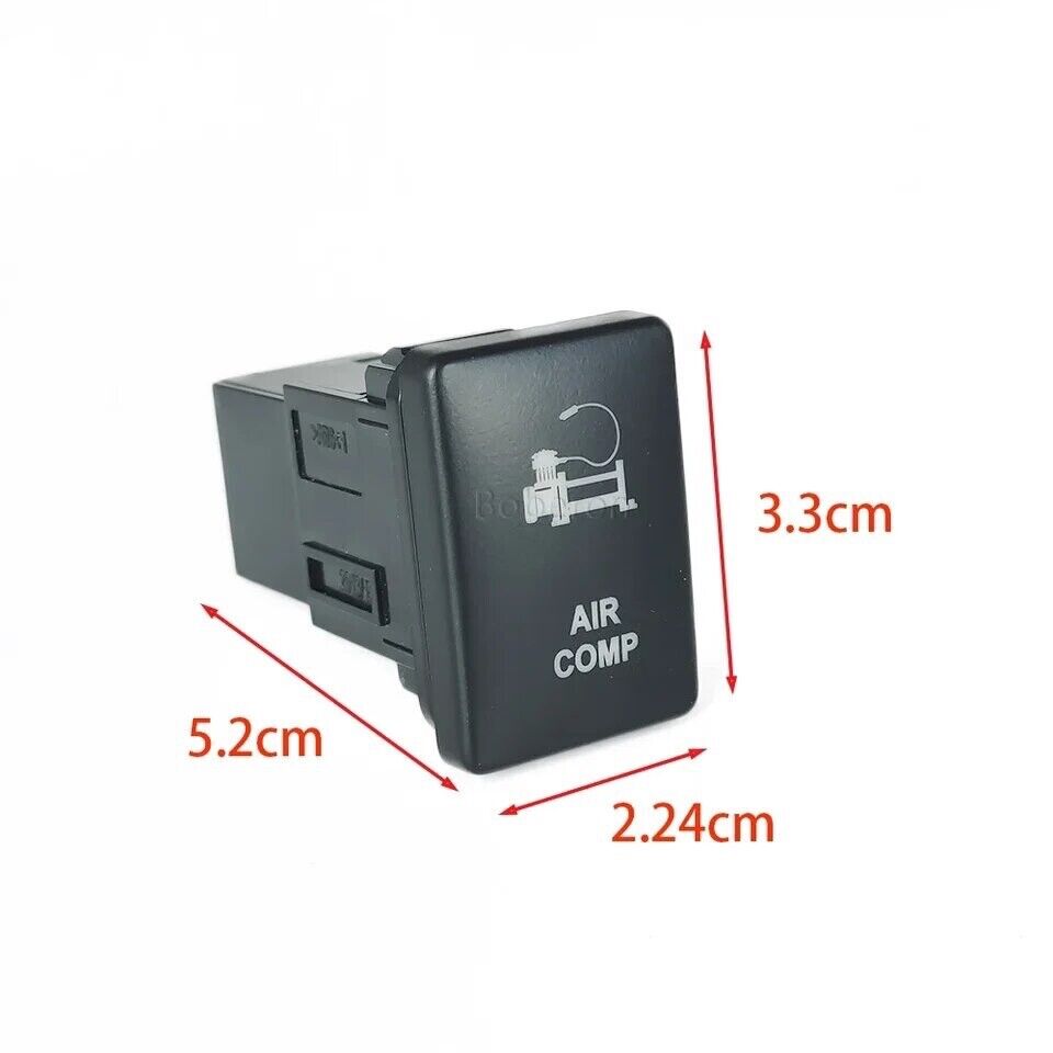 Air Compressor LED Push Button Switch with Connector Wire Backlit On/Off