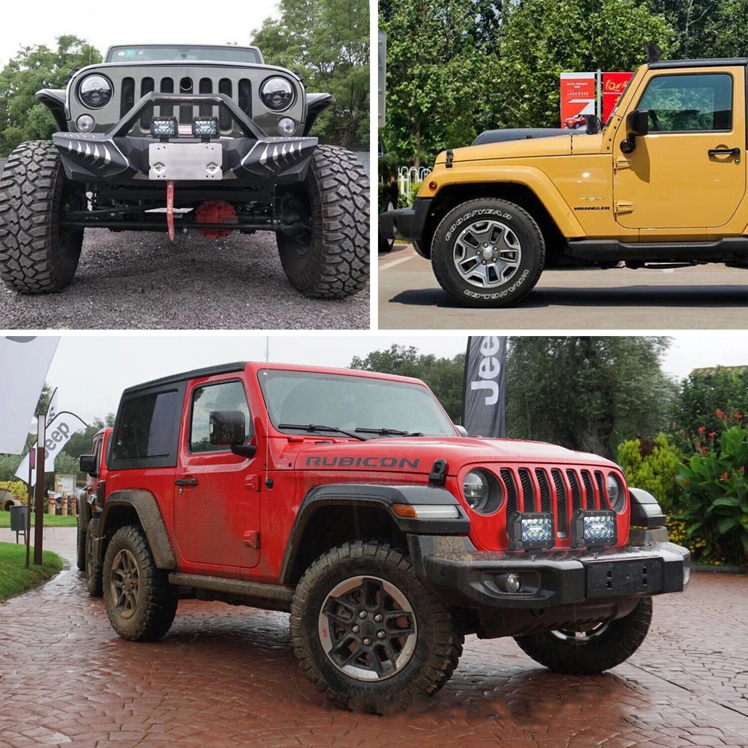 20inch Off Road LED Light Bar Combo with a pair of 4inch Spot LED Pods and a 16A
