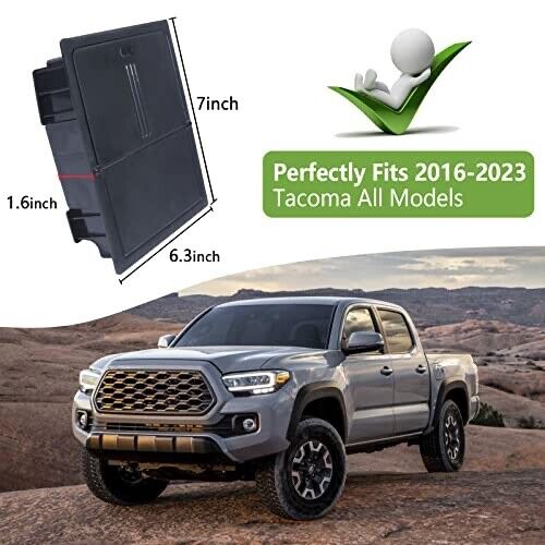 Tacoma Secret Compartment Console Storage for Toyota Tacoma 3rd Gen 2016-2023