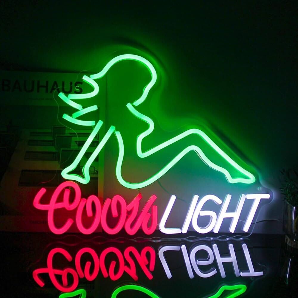 Beer Neon Sign LED Neon Sign For Bar, Garage, Mancave 16.5”x 12.60” Inches