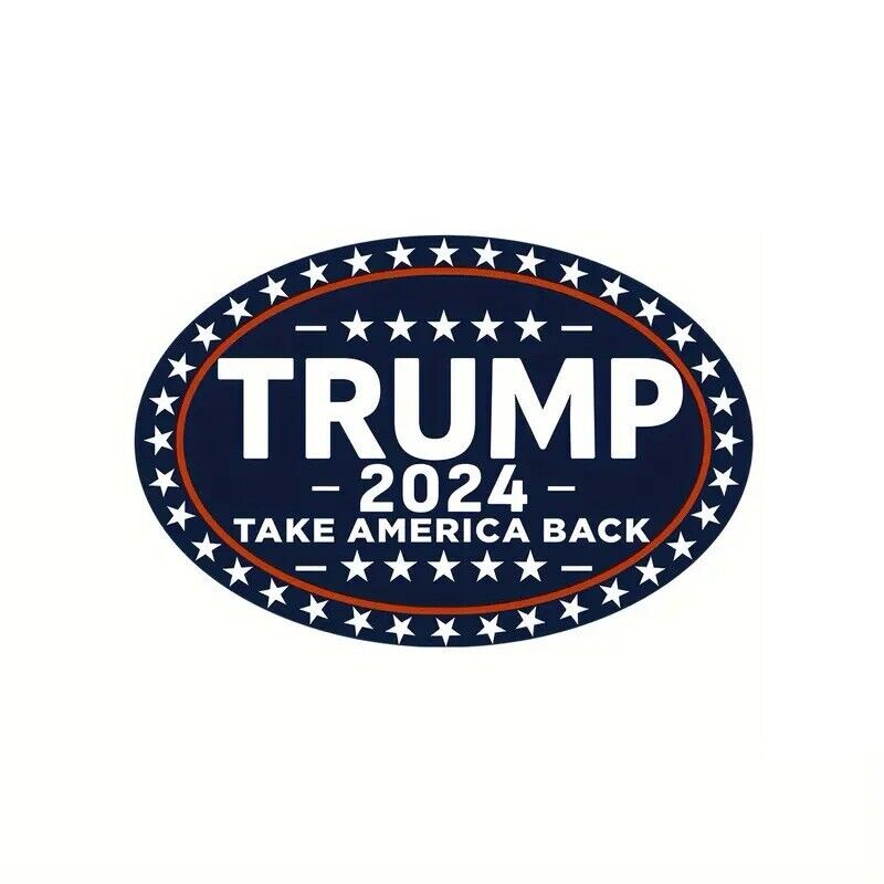 Trump 2024 Sticker, 10Pcs for Car, Motorcycles, Helmets, Laptop, Window, 2x3 in