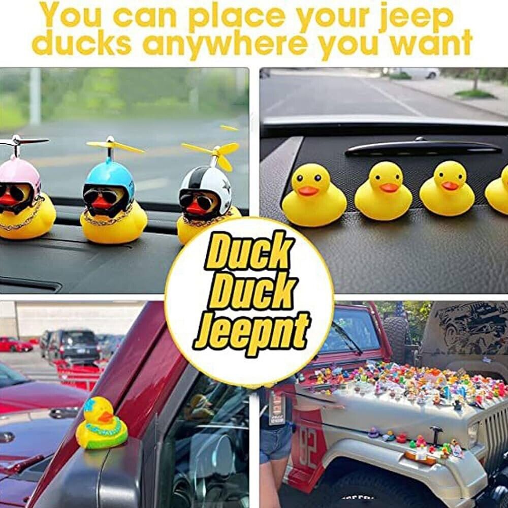 10 Pcs Duck Plug for Jeep Dash, Jeep Lover Rubber Duck Mounts