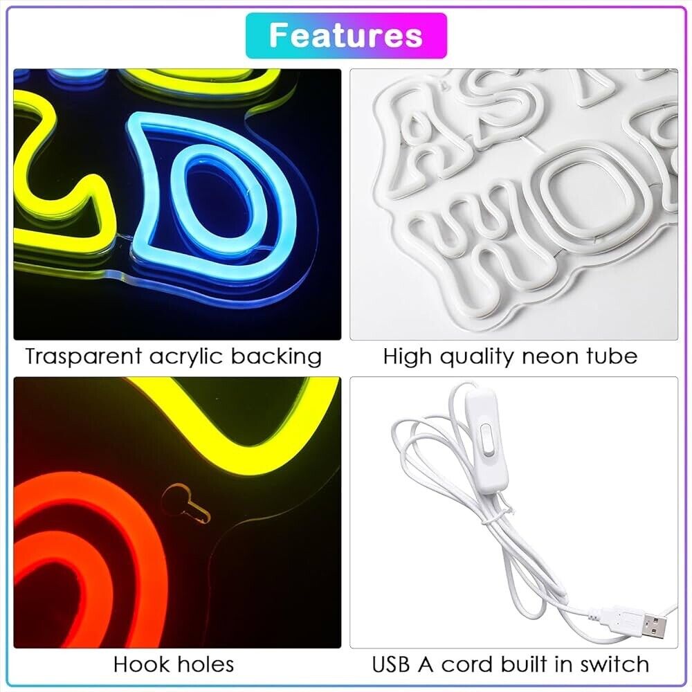 Astroworld LED Neon Sign For Bar, Garage , Mancave 11.4” x 20.5” Inch