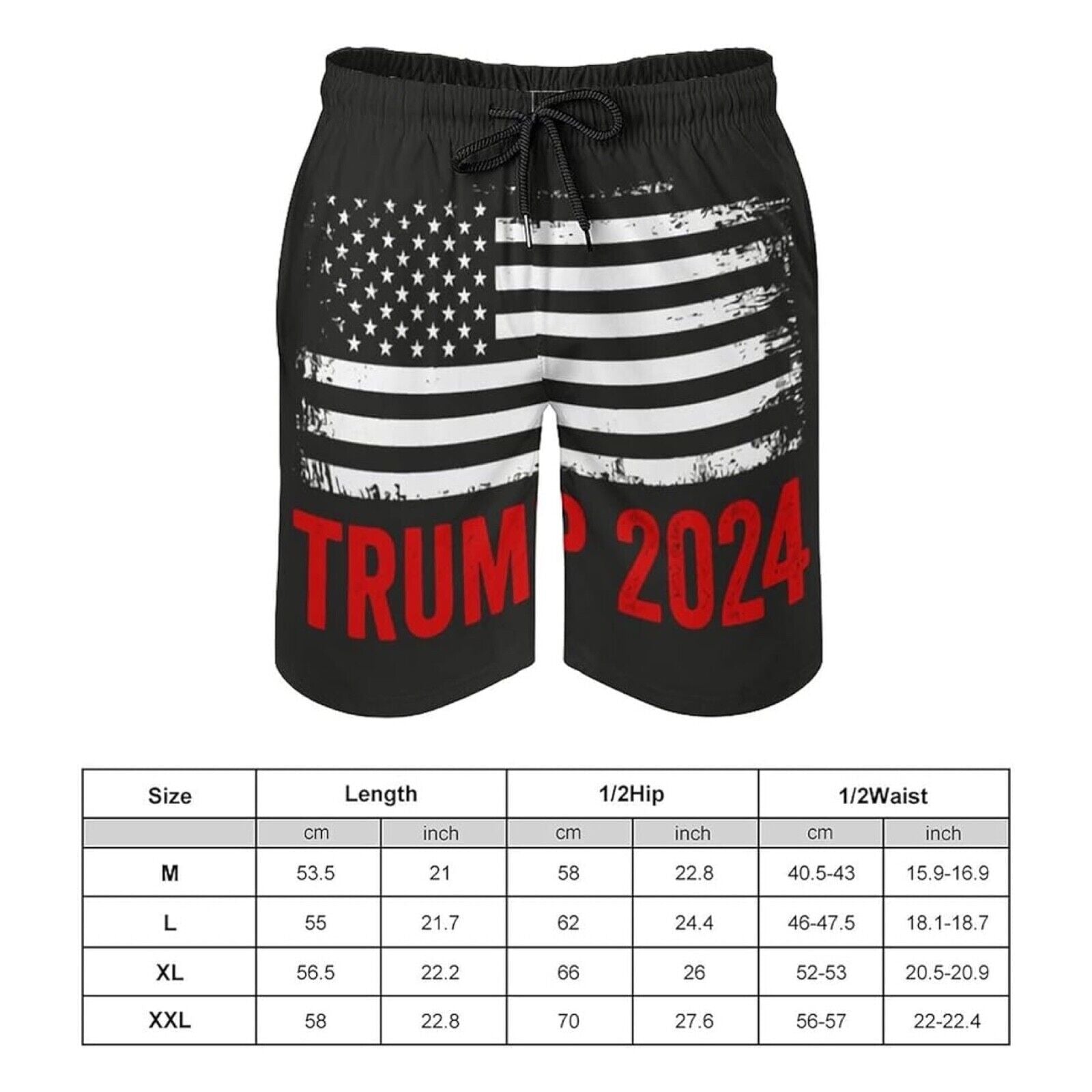 Men's MAGA 2024 Trump 2024 Quick Dry Swim Trunks