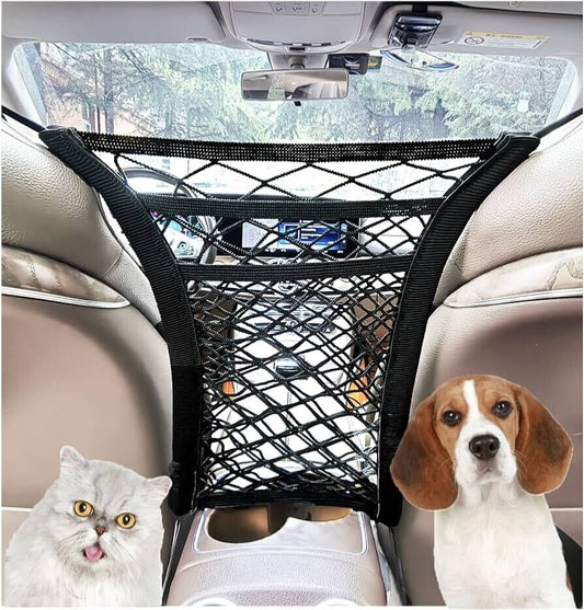 3 Layer Car Net Front Seat Dog Car Divider Back Seat Barrier Car Isolation St...
