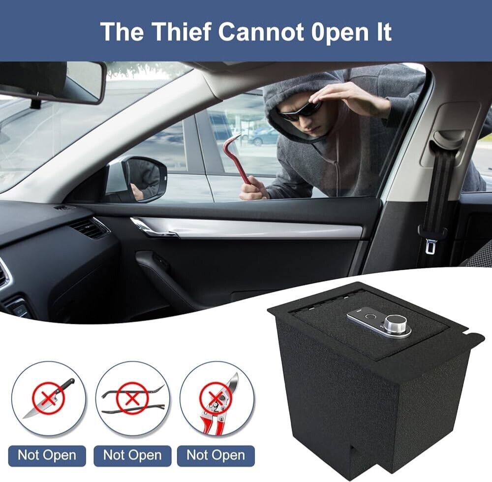 Biometrics Center Console Safe Box for Toyota 4Runner 2010-2024