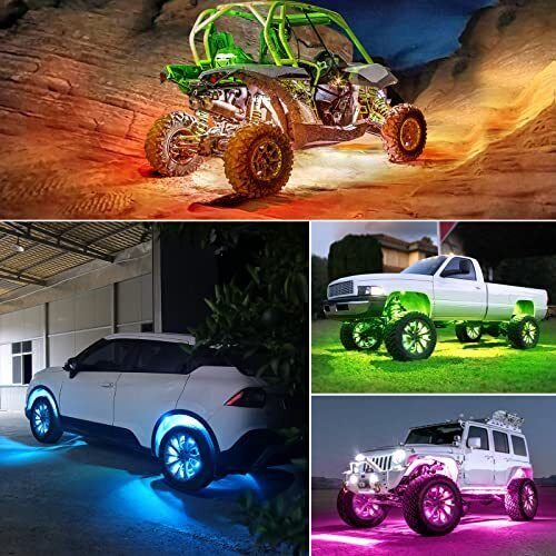Rock Lights 4 Pods for Off-Road and Non Off-Road Vehicles