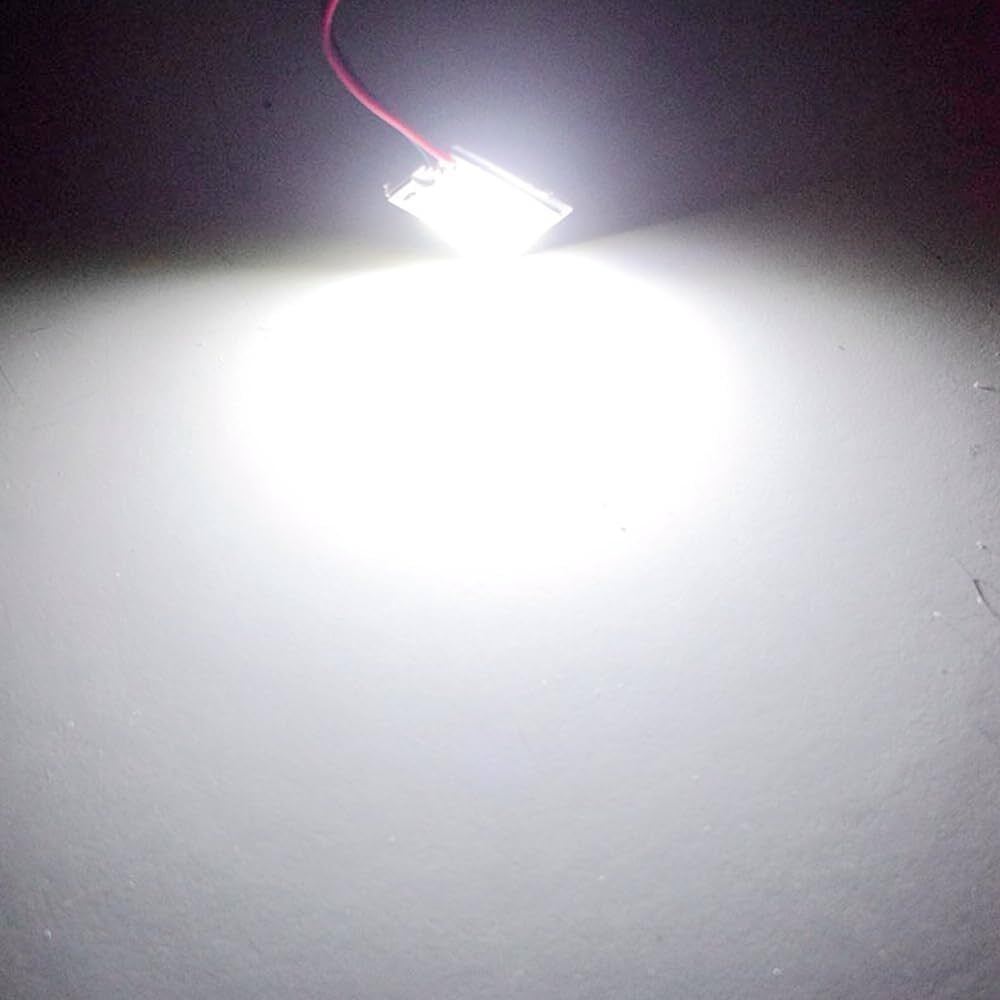 Vehicle LED White Panel Dome/Map/Door Light 24/48SMD Festoon Adaptor/BA9S/T10/