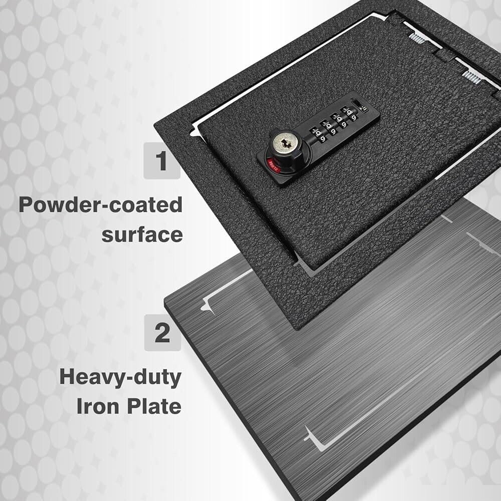 Rivian R1T/R1S 2022-2025 Center Console Safe, Powder Coated Cold Rolled Steel