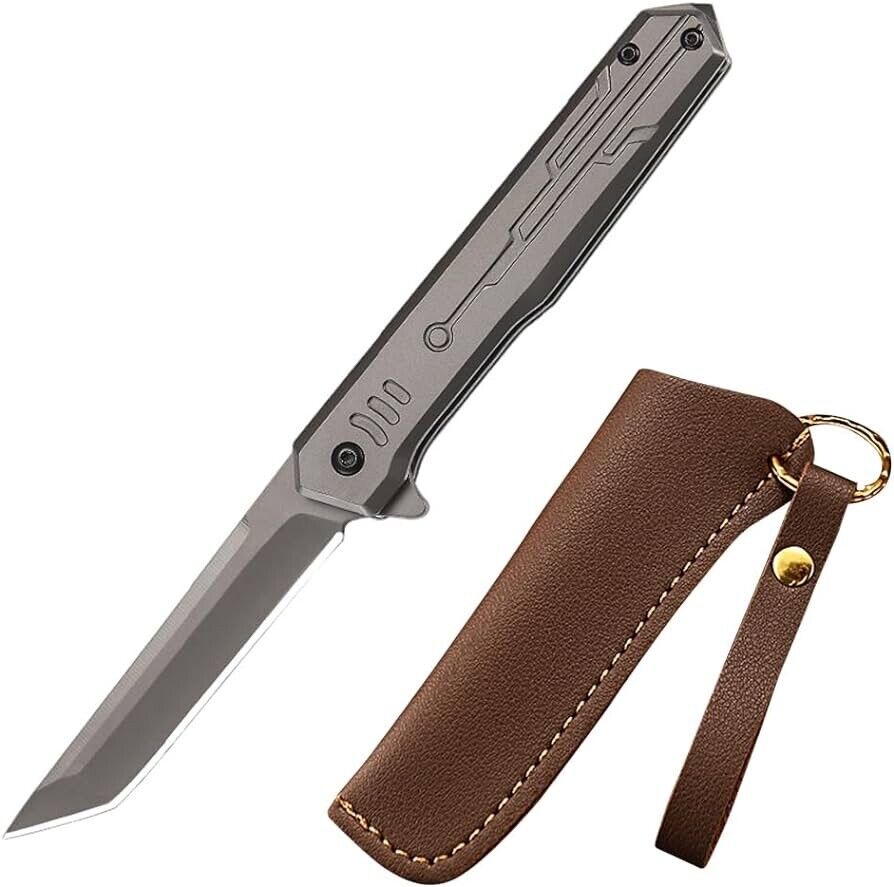 Every Day Carry Folding Pocket Knife made of alluminum Alloy M390 Blade