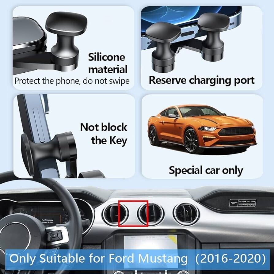 Ford Mustang 2016 - 2023 Phone Mount Holder