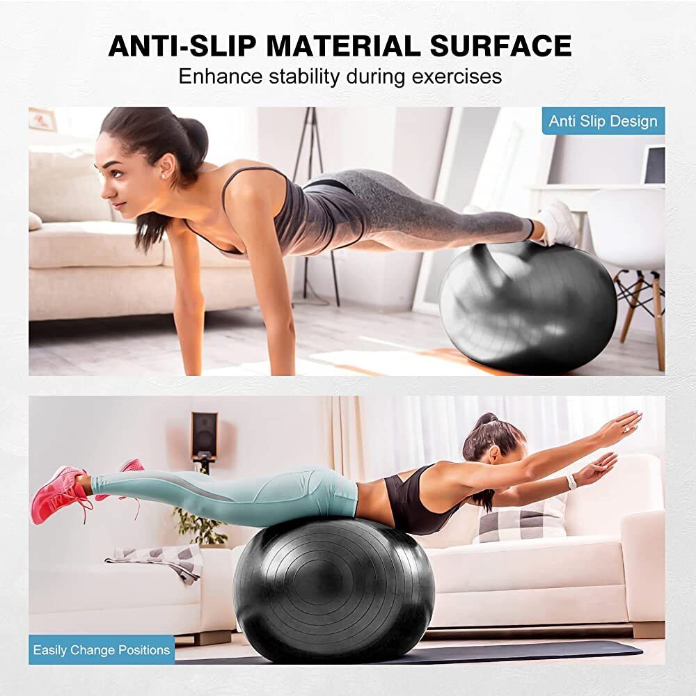 Exercise Ball Yoga Ball, Thick Anti-Slip Pilates Ball