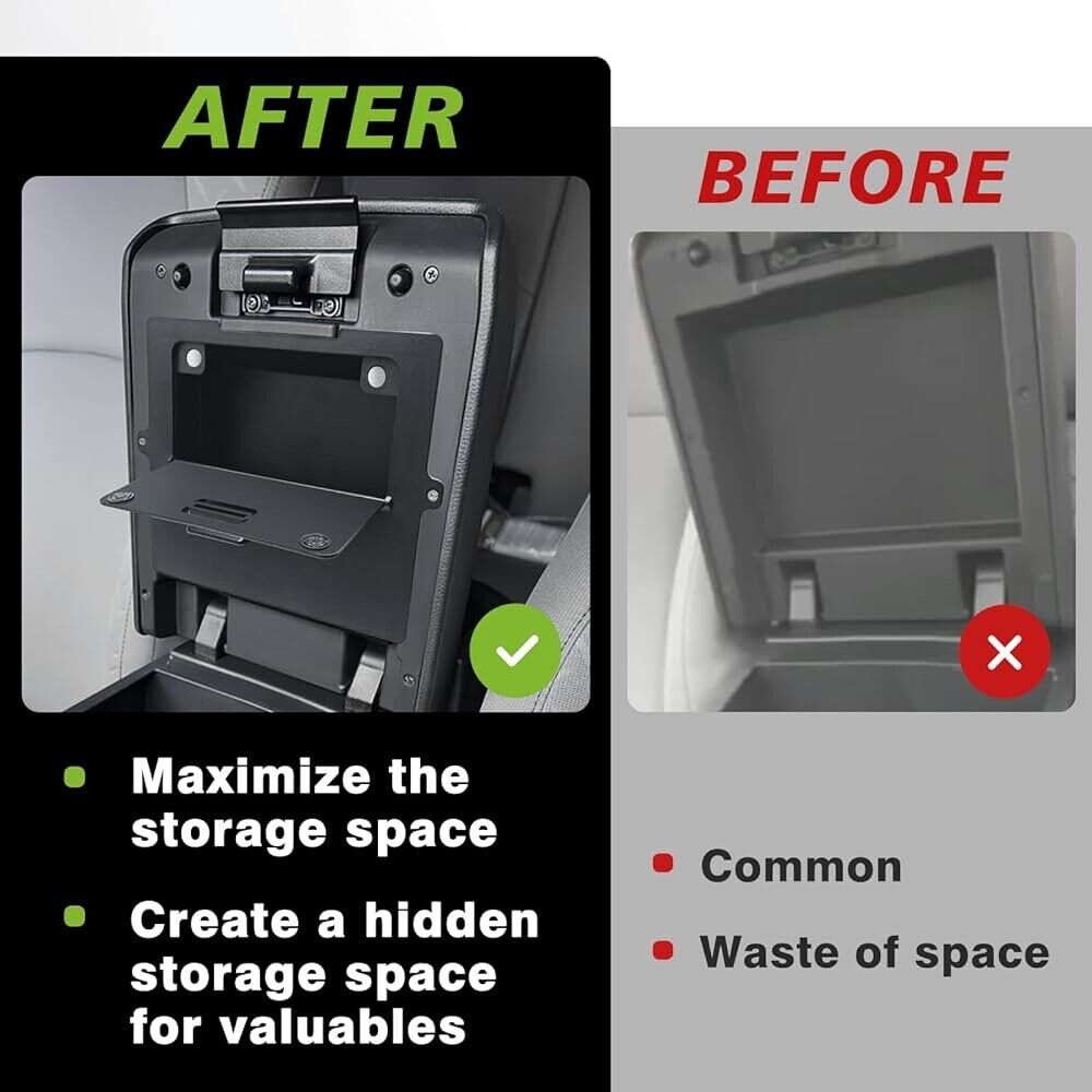 Secret Compartment Console Storage for New Toyota Tacoma 4th Gen 2024 & Up