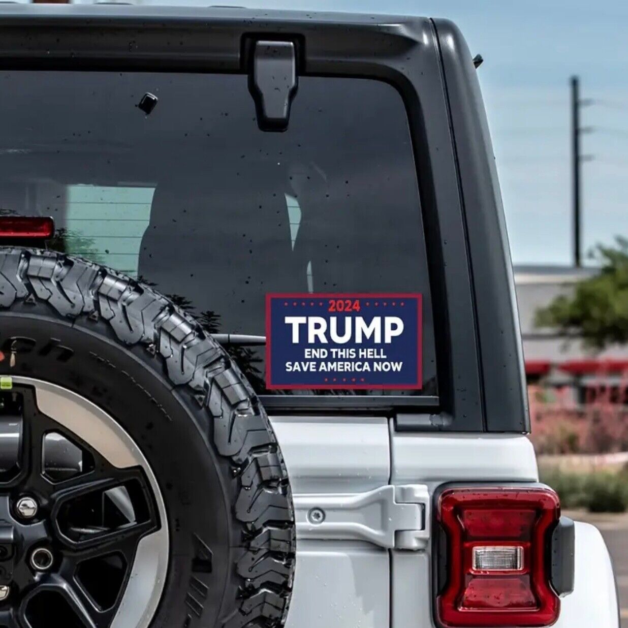 Trump 2024 Sticker for Car, Helmets, Laptop, Window, 3.03” x  5.81” inch