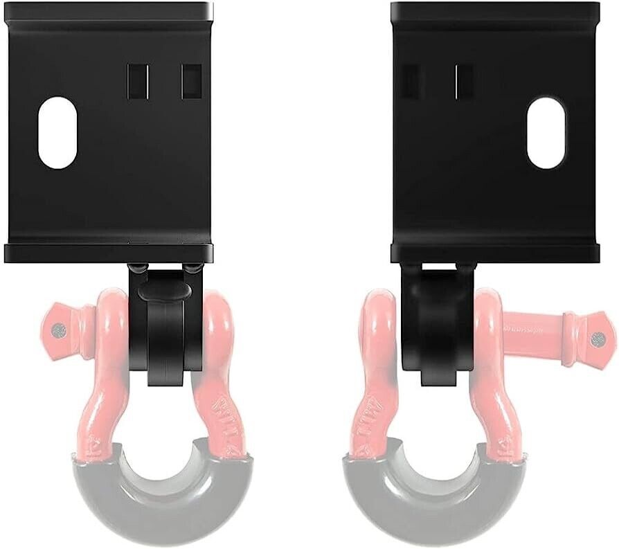 Front Tow Hook Mounting Bracket Compatible with Toyota Tacoma 2009-2023 D Ring S