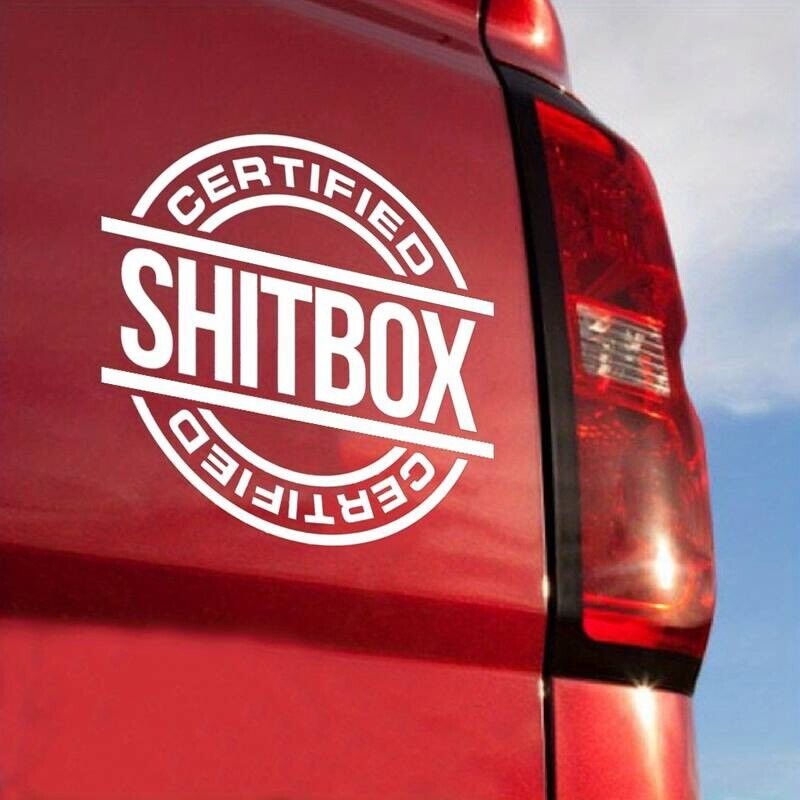 Certified SH*T can Sticker Vinyl Decal - for Vehicles or ANYTHING