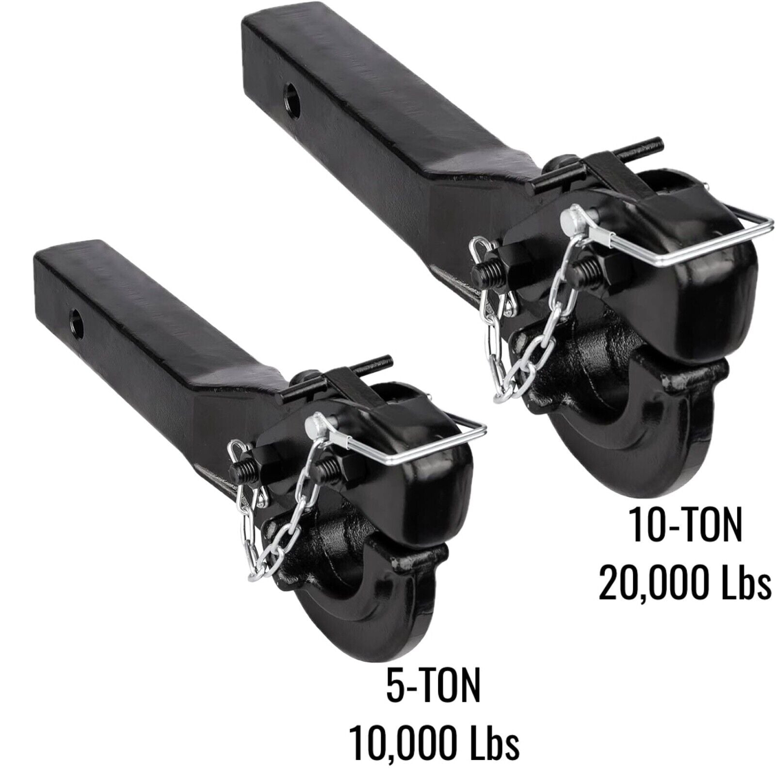 5-Ton/10-Ton Pintle Hook Trailer Hitch Receiver Hook for 2” Hitches
