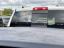 Rear Middle Window American Flag Vinyl Decal for Dodge RAM Truck 2009-2024 Black