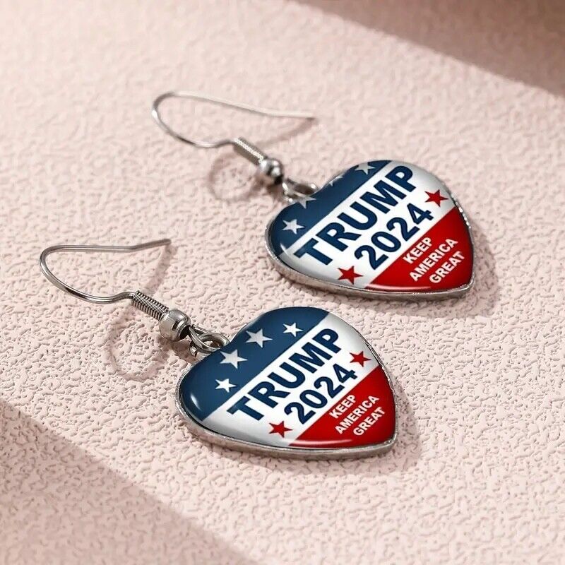 Donald Trump 2024 Earrings 2 Keep America Great