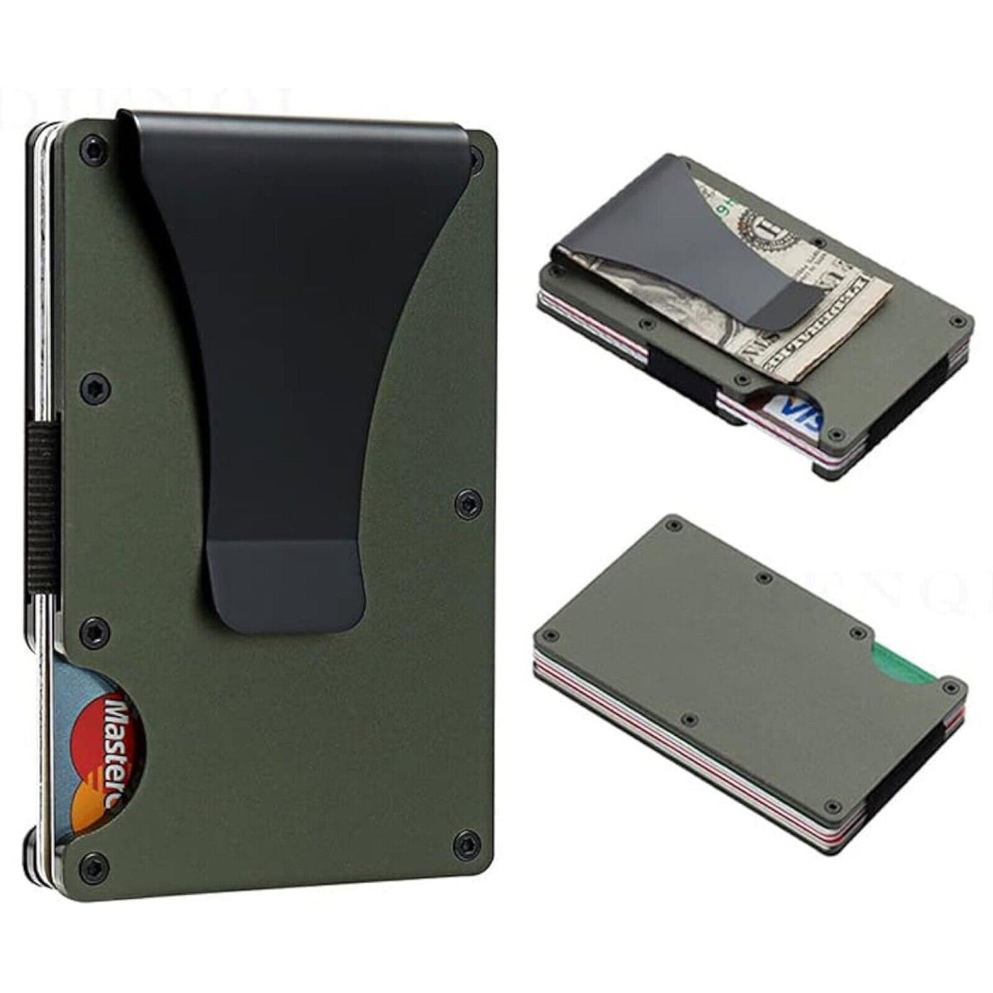 Minimalist Wallet for Men, Metal Money Clip Wallet