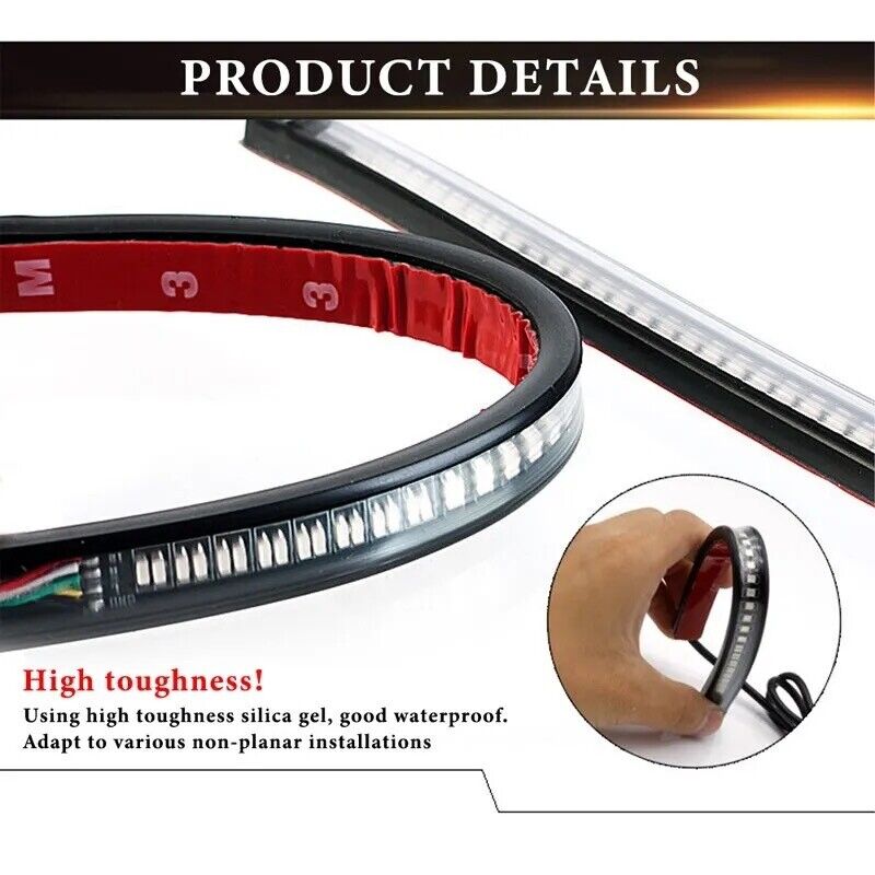 Motorcycle Brake, Turn Signal Light, Universal, 48 LED