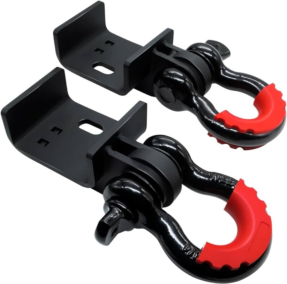 Toyota Tacoma Front Demon Tow Hook with 3/4" Shackle D Rings