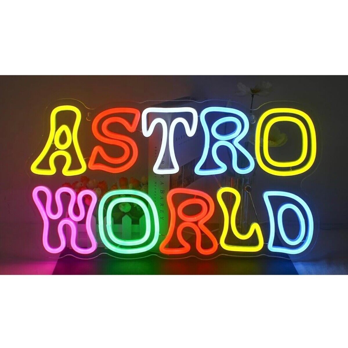 Astroworld LED Neon Sign For Bar, Garage , Mancave 11.4” x 20.5” Inch