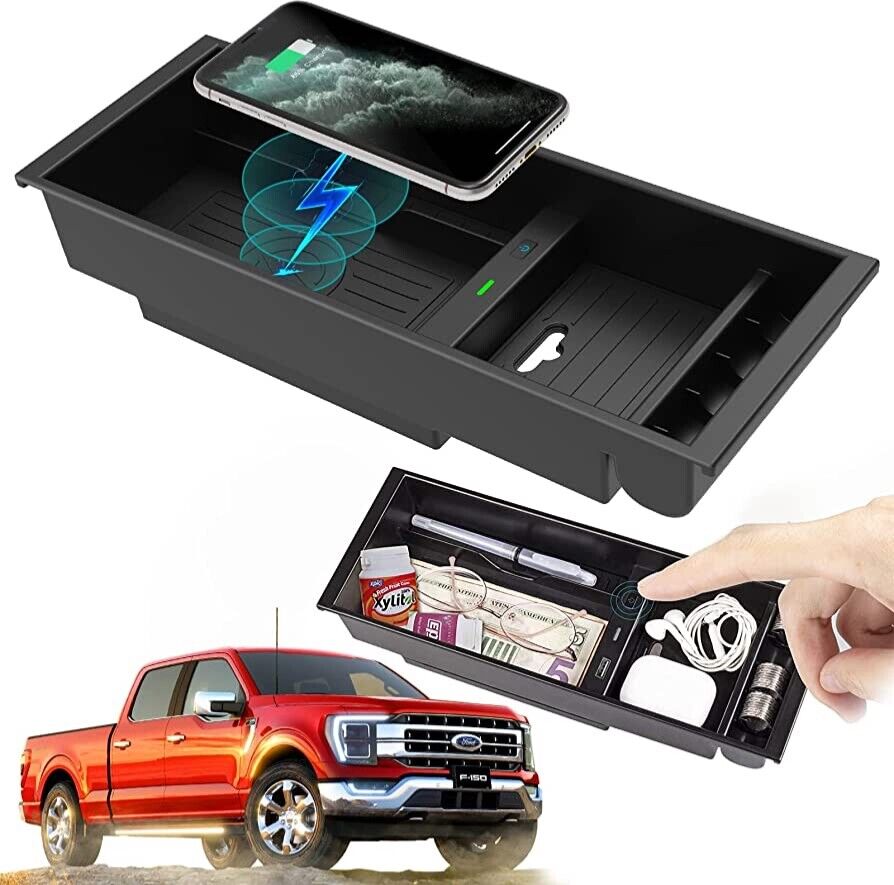 Wireless Charging Console Tray for Ford F-150, F-250, F-350, Expedition