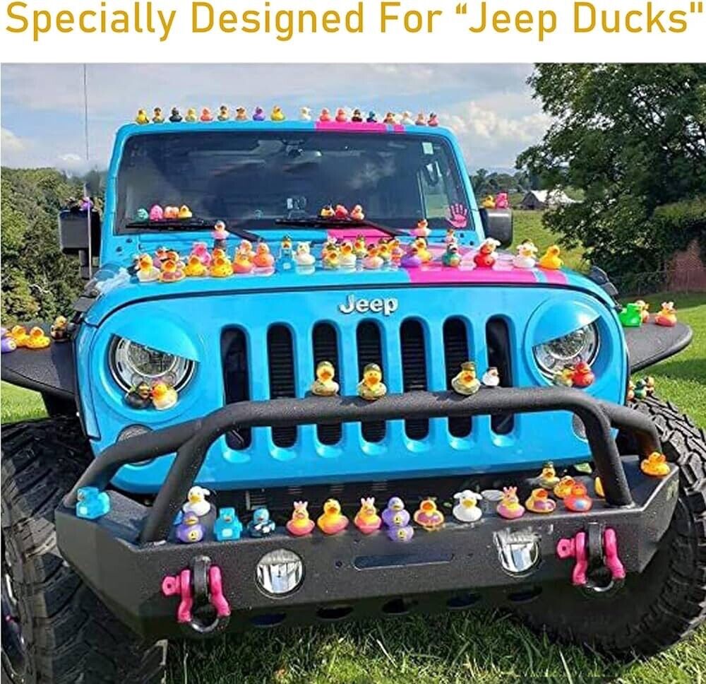 10 Pcs Duck Plug for Jeep Dash, Jeep Lover Rubber Duck Mounts