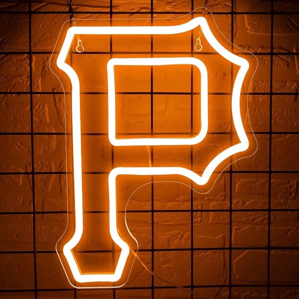 Pirates Baseball Neon Sign LED For Bar, Garage , Man-cave 10.07” x 13.77” inch