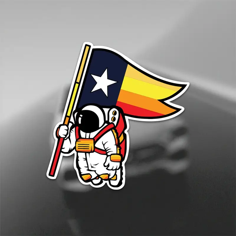 Houston Astros Spaceman Sticker Vinyl Decal - for Car Truck SUV Van Window