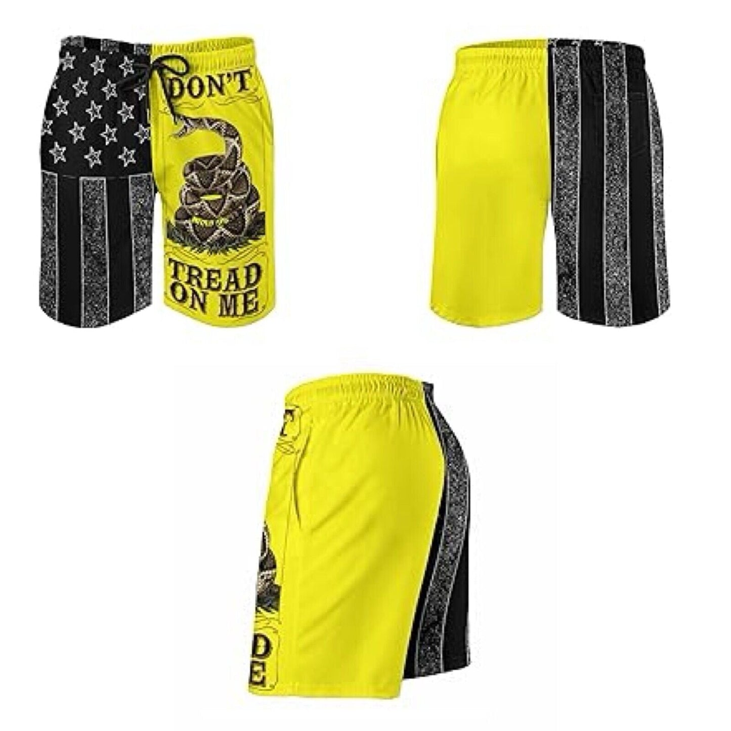 Men's Quick Dry Swim Trunks, Don’t Tread on Me