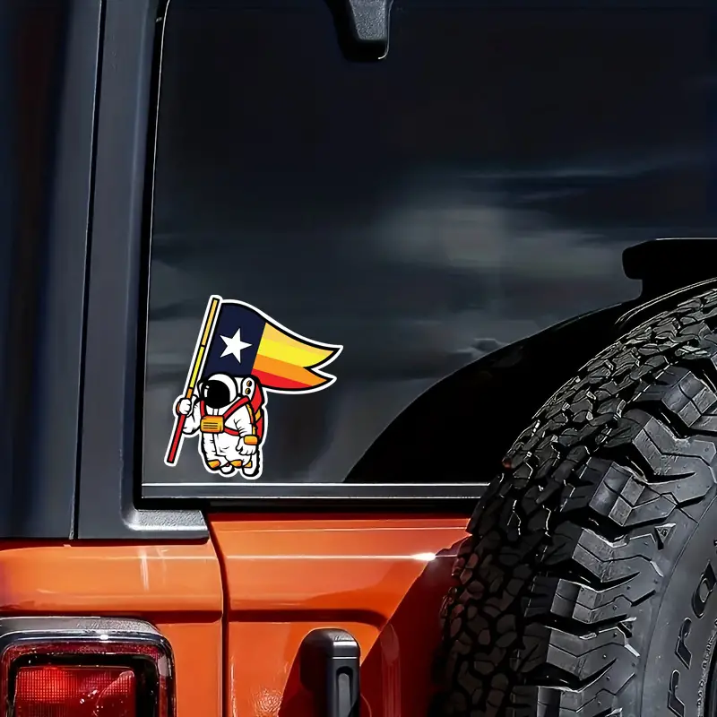 Houston Astros Spaceman Sticker Vinyl Decal - for Car Truck SUV Van Window