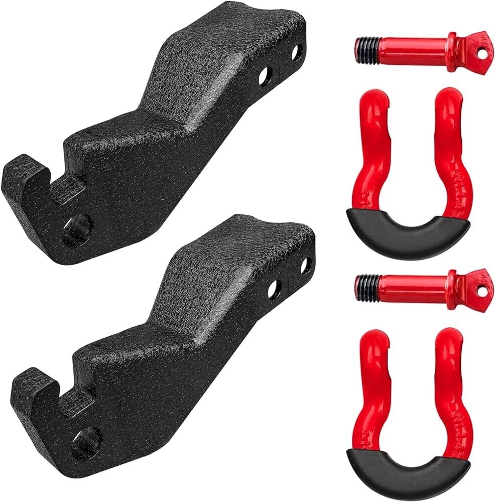 Front Tow Hook Bracket Shackle Mount Kit for 2019-2022 Chevy Silverado 1500