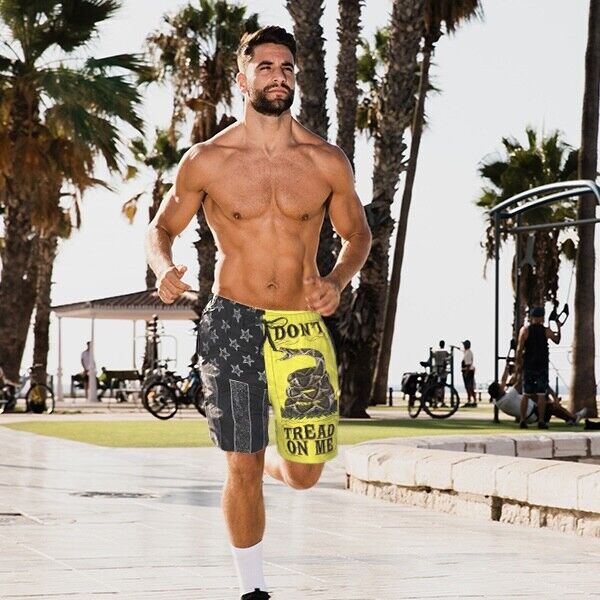 Men's Quick Dry Swim Trunks, Don’t Tread on Me