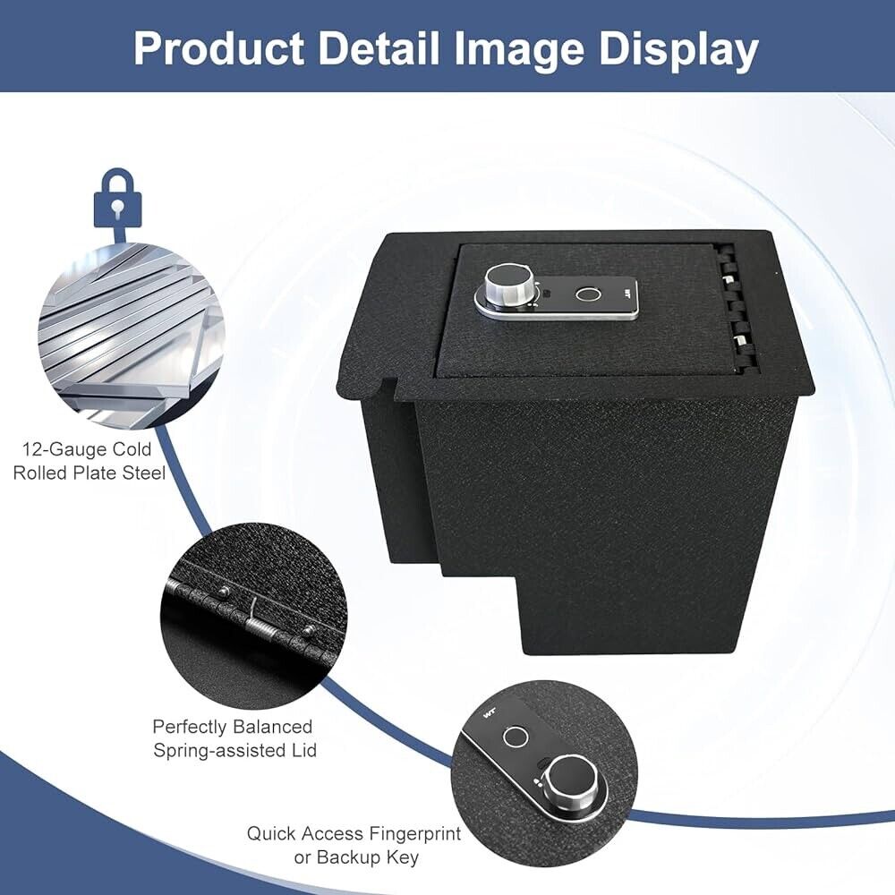 Biometrics Center Console Safe Box for Toyota 4Runner 2010-2024