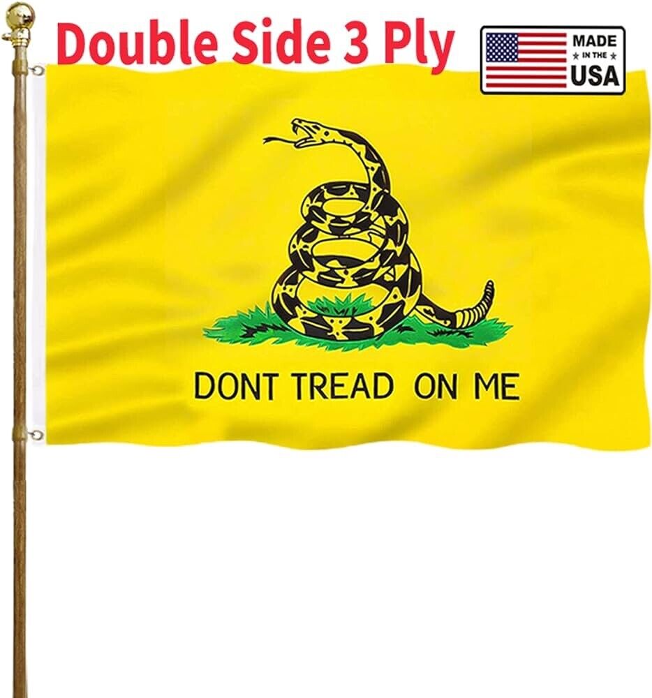 Don’t Tread On Me Flag 3x5 Outdoor 240D Heavy Polyester Duty Double Sided Flag