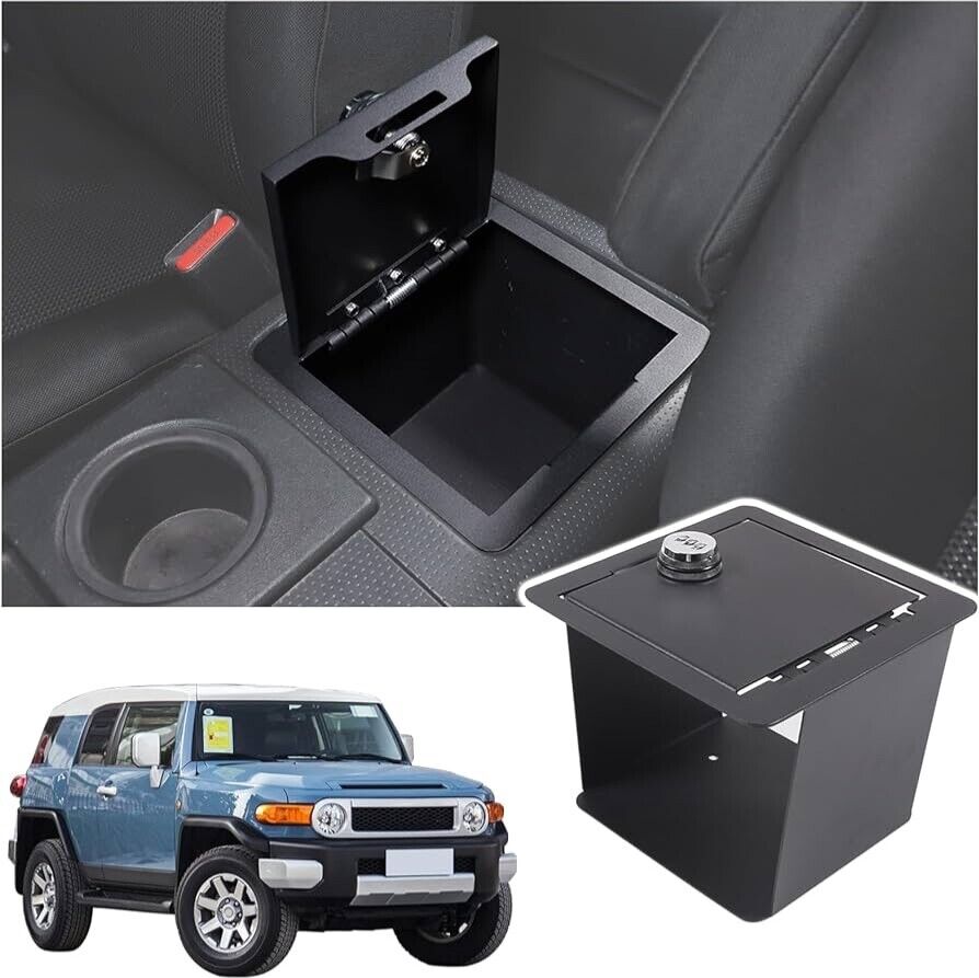 Center Console Lock Safe Vault Compatible with Toyota FJ Cruiser 2007-2021