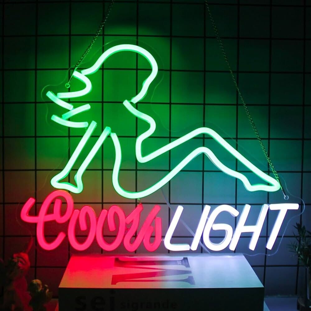 Beer Neon Sign LED Neon Sign For Bar, Garage, Mancave 16.5”x 12.60” Inches