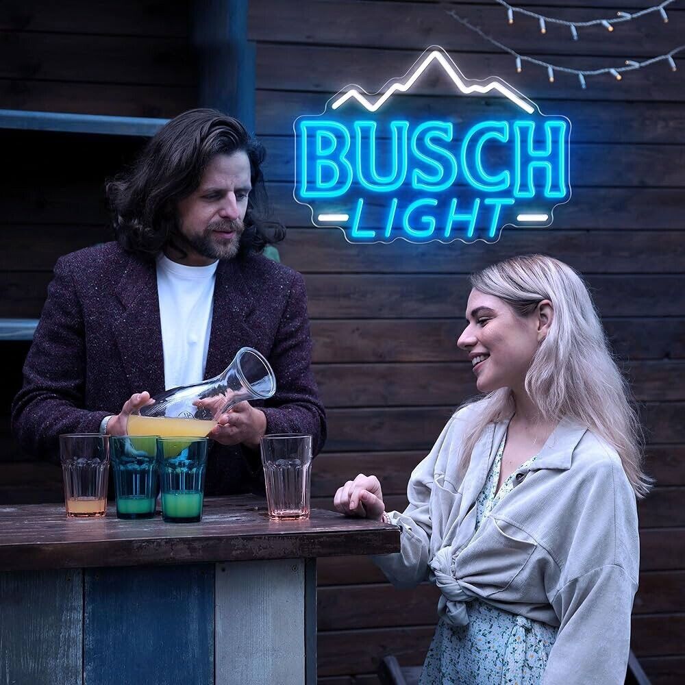BUSCH Light LED Neon Sign For Bar, Porch, Garage, Mancave 16” x 11.4” Inches