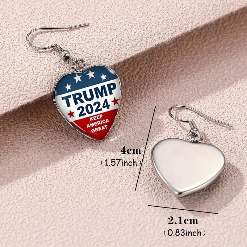 Donald Trump 2024 Earrings 2 Keep America Great