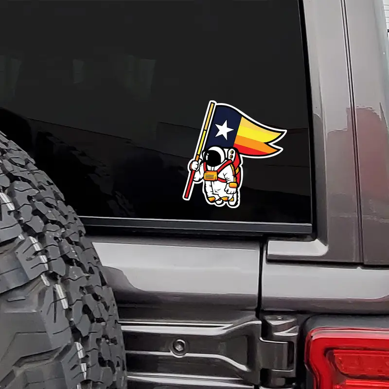 Houston Astros Spaceman Sticker Vinyl Decal - for Car Truck SUV Van Window