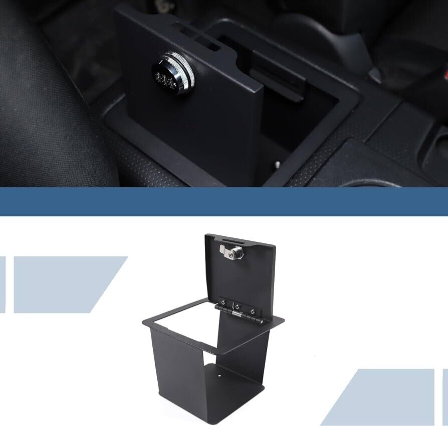 Center Console Lock Safe Vault Compatible with Toyota FJ Cruiser 2007-2021