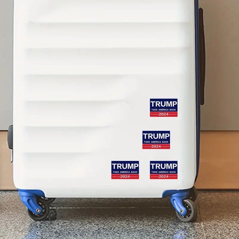 Trump 2024 Sticker, 10Pcs for Car, Motorcycles, Helmets, Laptop, Window, 2x3 in