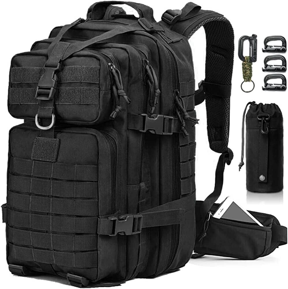 Military Tactical Backpack, 42L Large Military Pack Army 3 Day Assault Pack Moll
